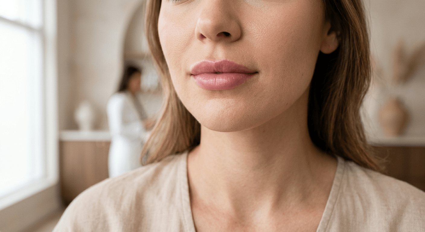 Natural-looking lip filler results in Maidstone with soft, defined lips
