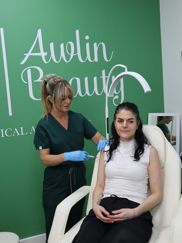 Vitamin B12 hydroxocobalamin injection administered by nurse at Awlin Beauty Medical Aesthetics Maidstone