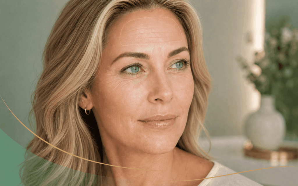 Educational image showing forehead lines, frown lines and crow’s feet for anti-wrinkle consultation in Maidstone